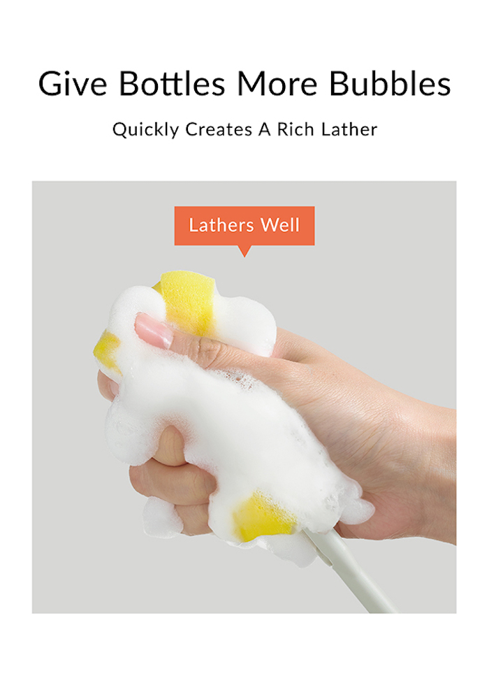 simba silky replacement sponge for bottle brush 小狮王辛巴替换海绵刷子